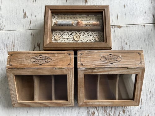 Leuke vitrine kistjes.....