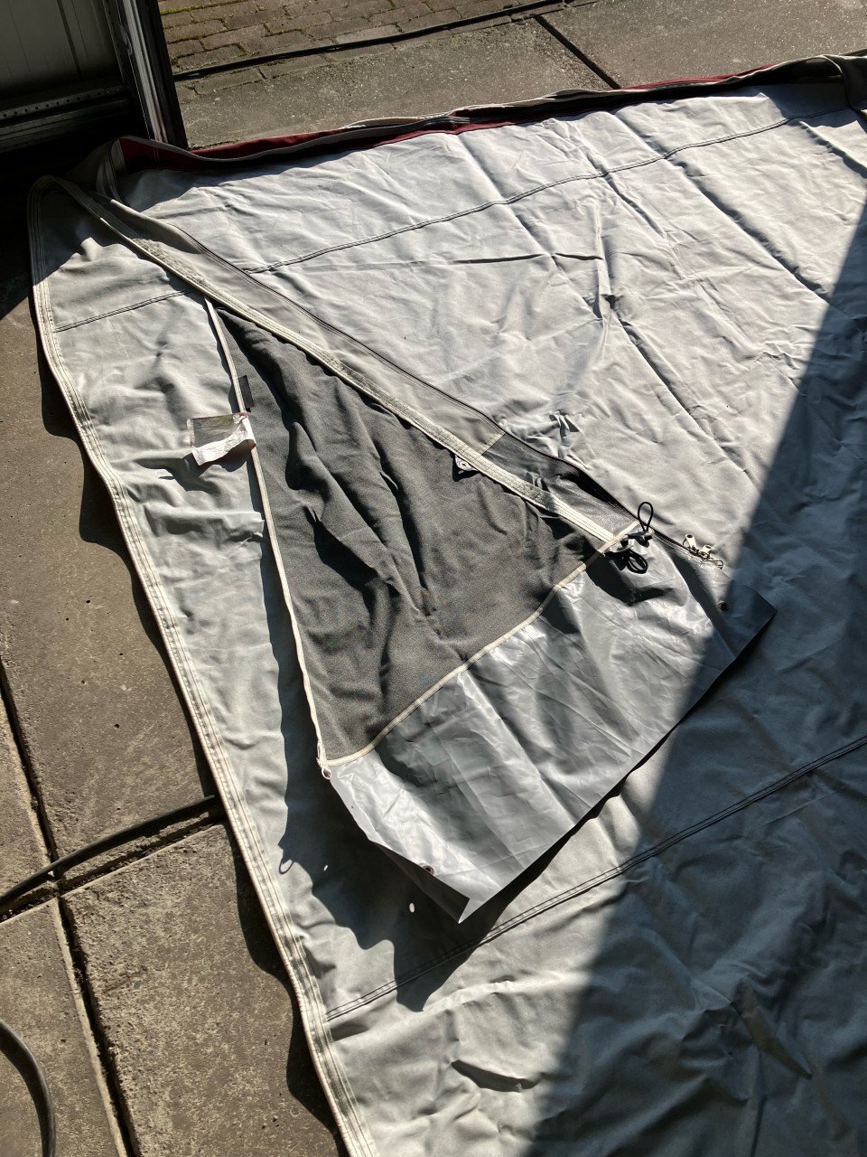 Luifel/deel van een voortent voor caravan.