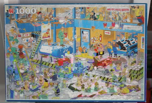 Puzzel jumbo de lekkage 1000 stukjes