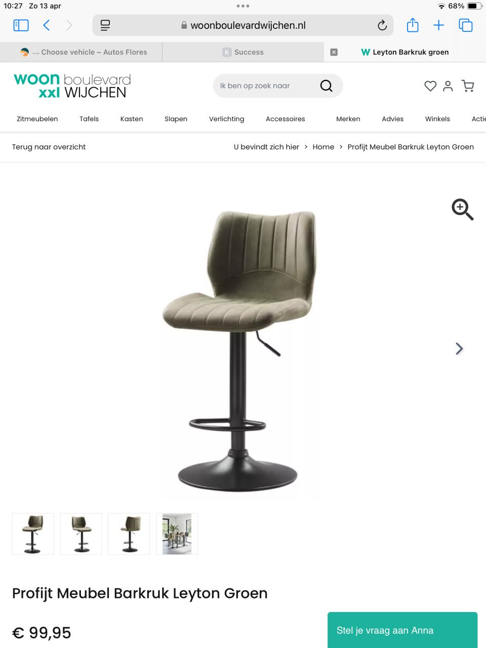Bartafelmet barkrukken
