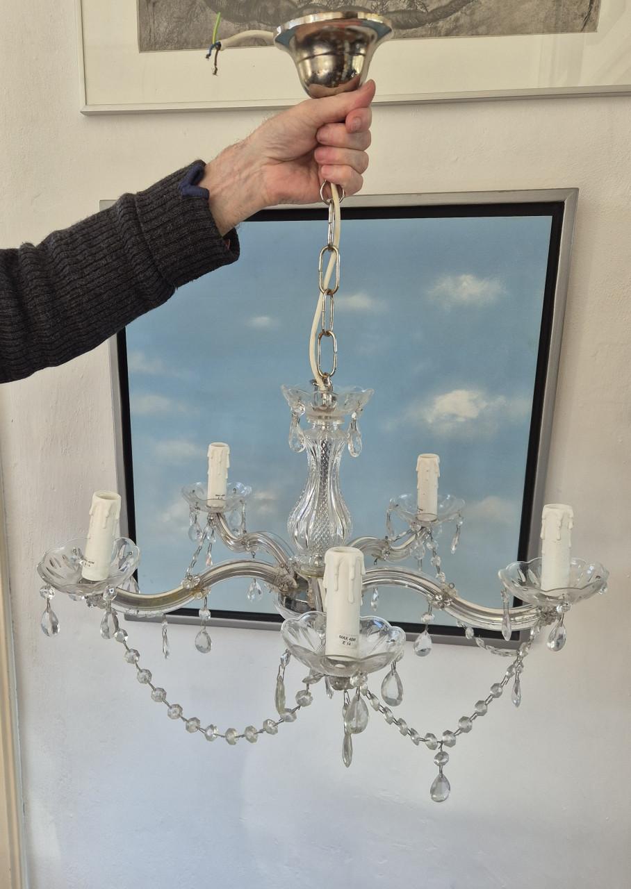 Kroonluchter Vijf armen, in prima staat