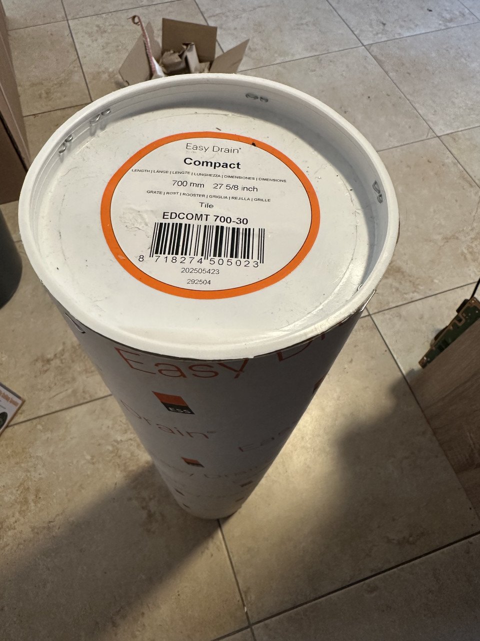 Easy Drain Compact tegel ws 30mm 70cm enkel