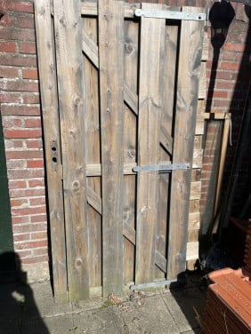 Te koop Houten poort deur