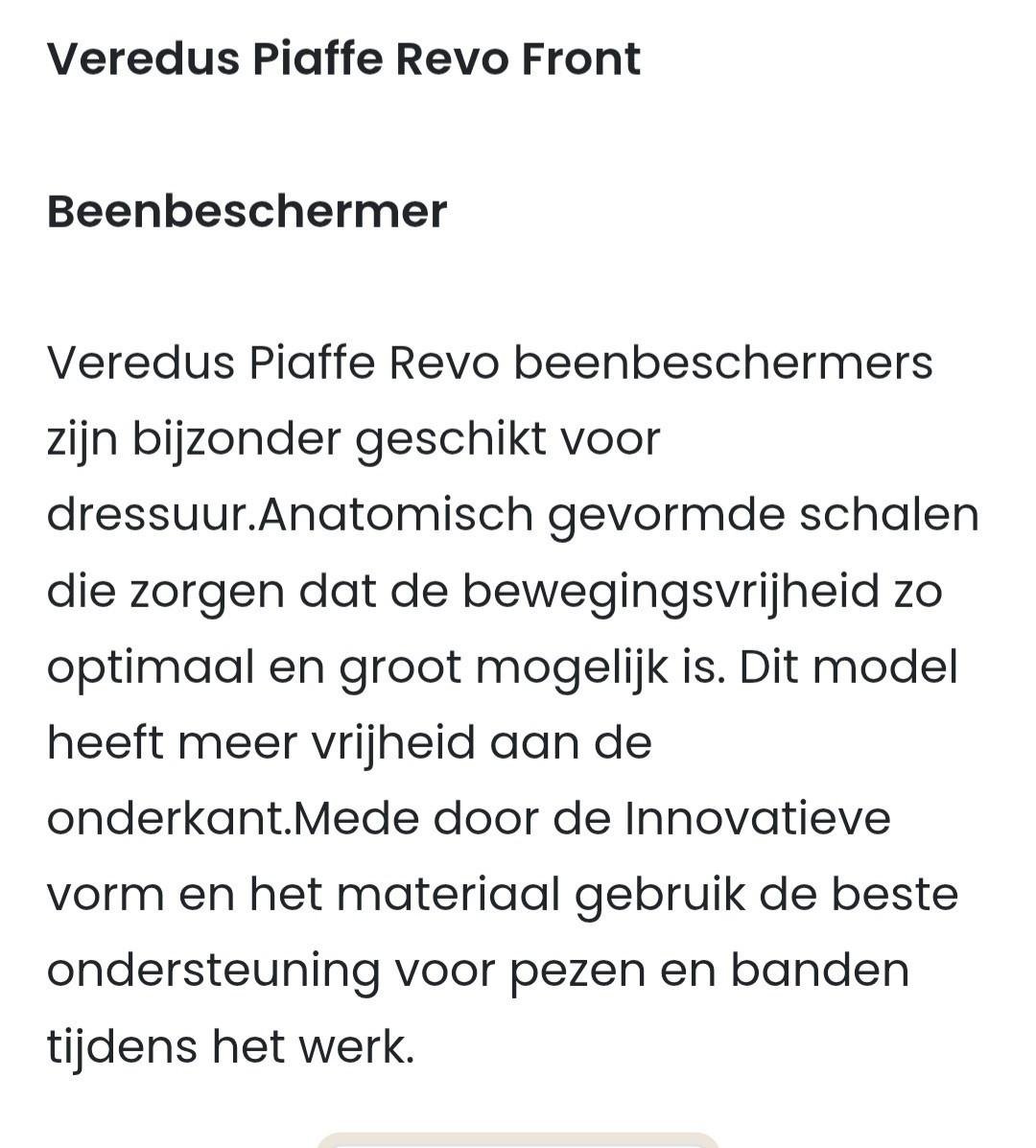 Piaffe Revo peesbeschermers M