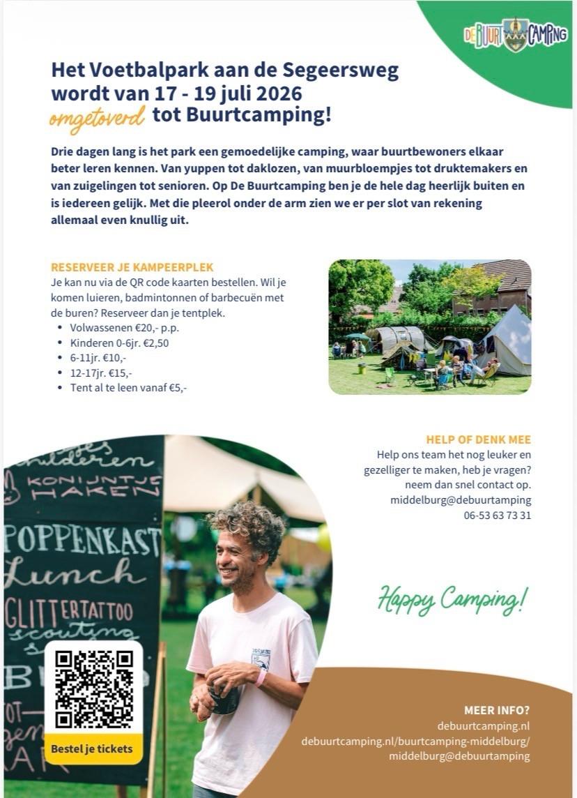 Buurtcamping middelburg dauwendaele openbaar