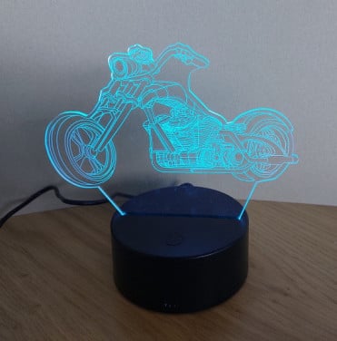 Nachtlampje met Chopper  Nieuw in Doos