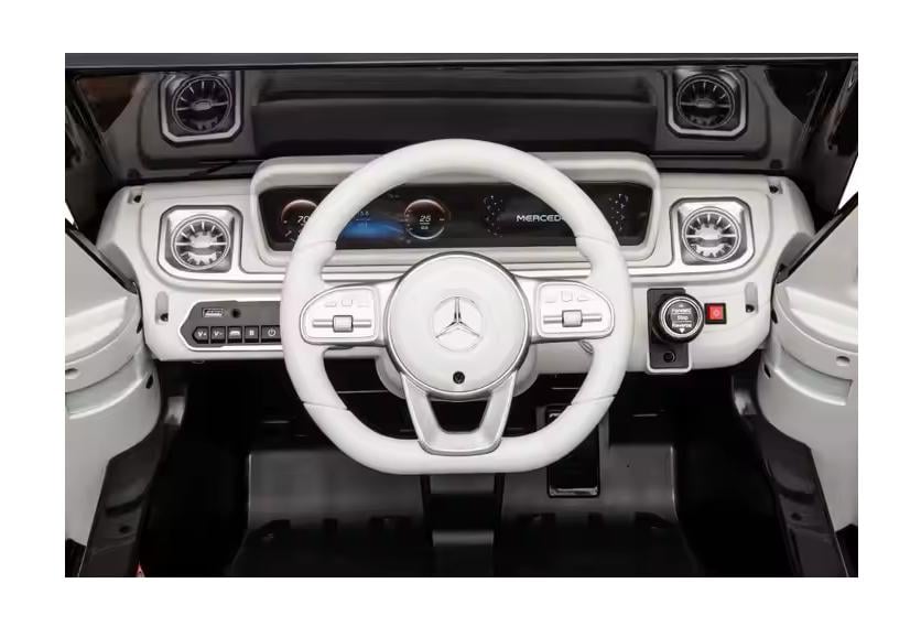 Elektrische Kinderauto 12V–Mercedes-Benz G-Klasse EQG | Zwart
