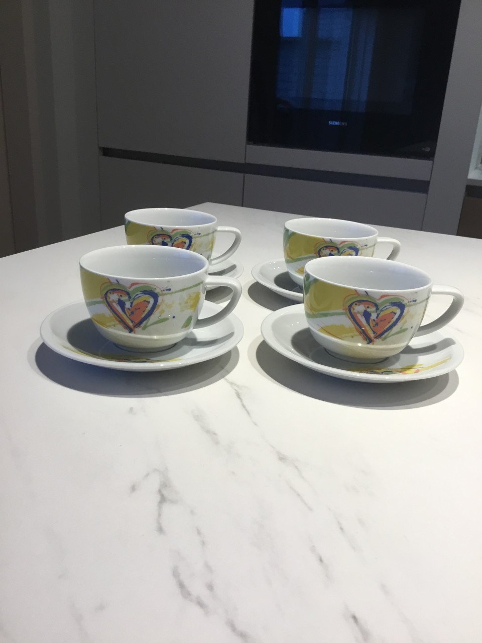 Rosenthal Epoque Carla Manco  kop en schotel 4 stuks