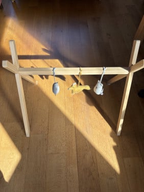 LieWood babygym, speelbalk diertjes