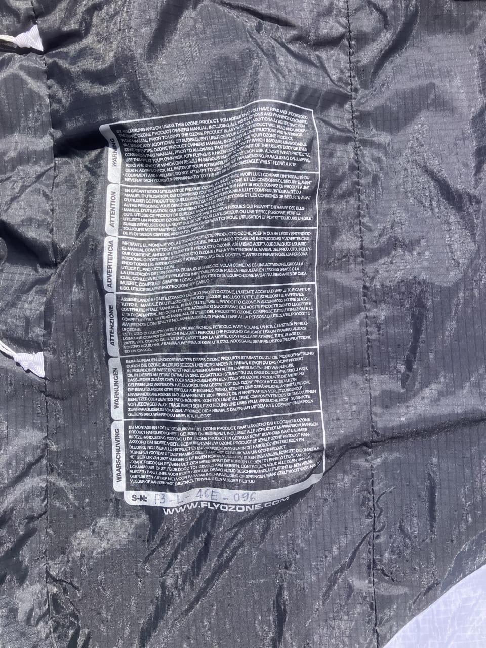 Ozone 3.0 powerkite 2 lijns bestuurbare vlieger als nieuw