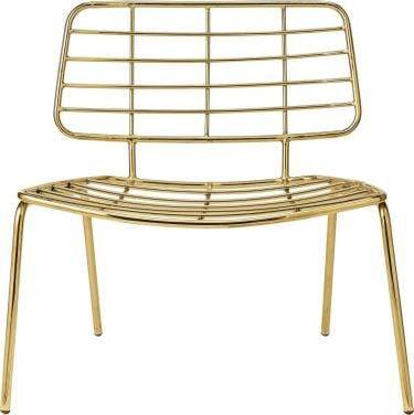 Bloomingville loungestoel messing