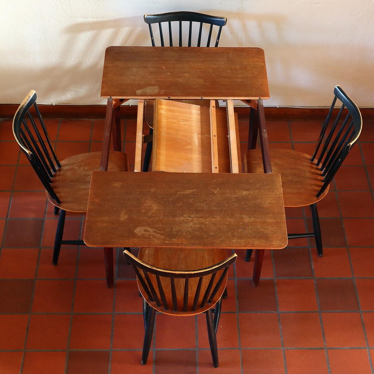 Vintage Pastoe uitschuifbare teak eettafel - Cees Braakman