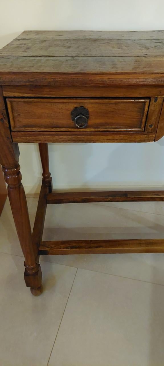 Antiek massief houten bureau of hal-tafel