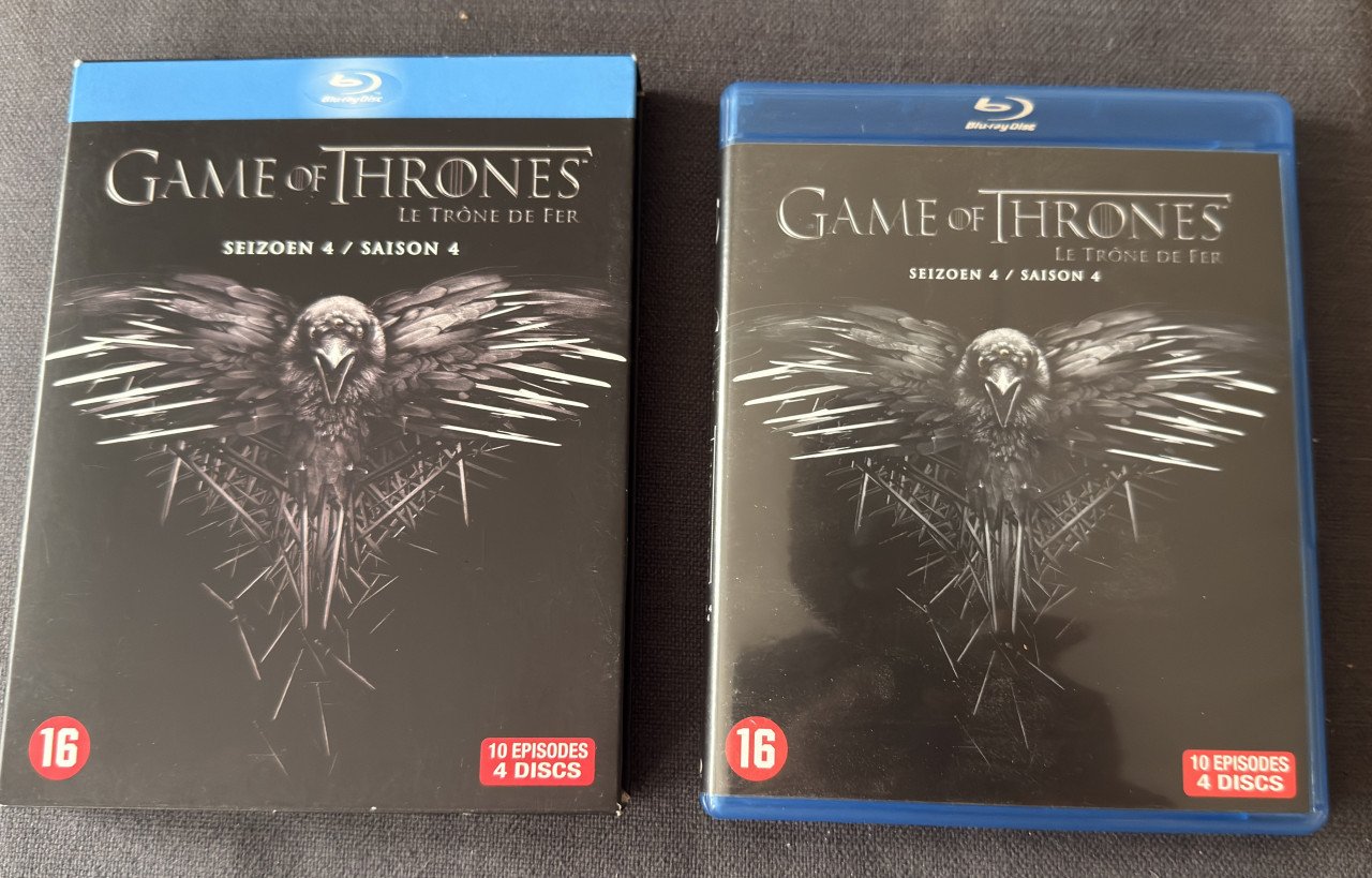 Blu-Ray Game of Thrones seizoen 1,2,4 en 5