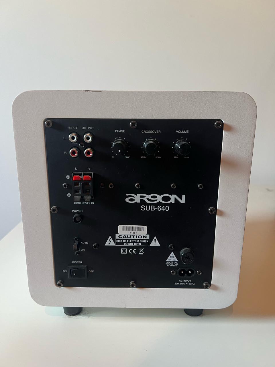 Argon 6340A + sub 640 studio monitor set
