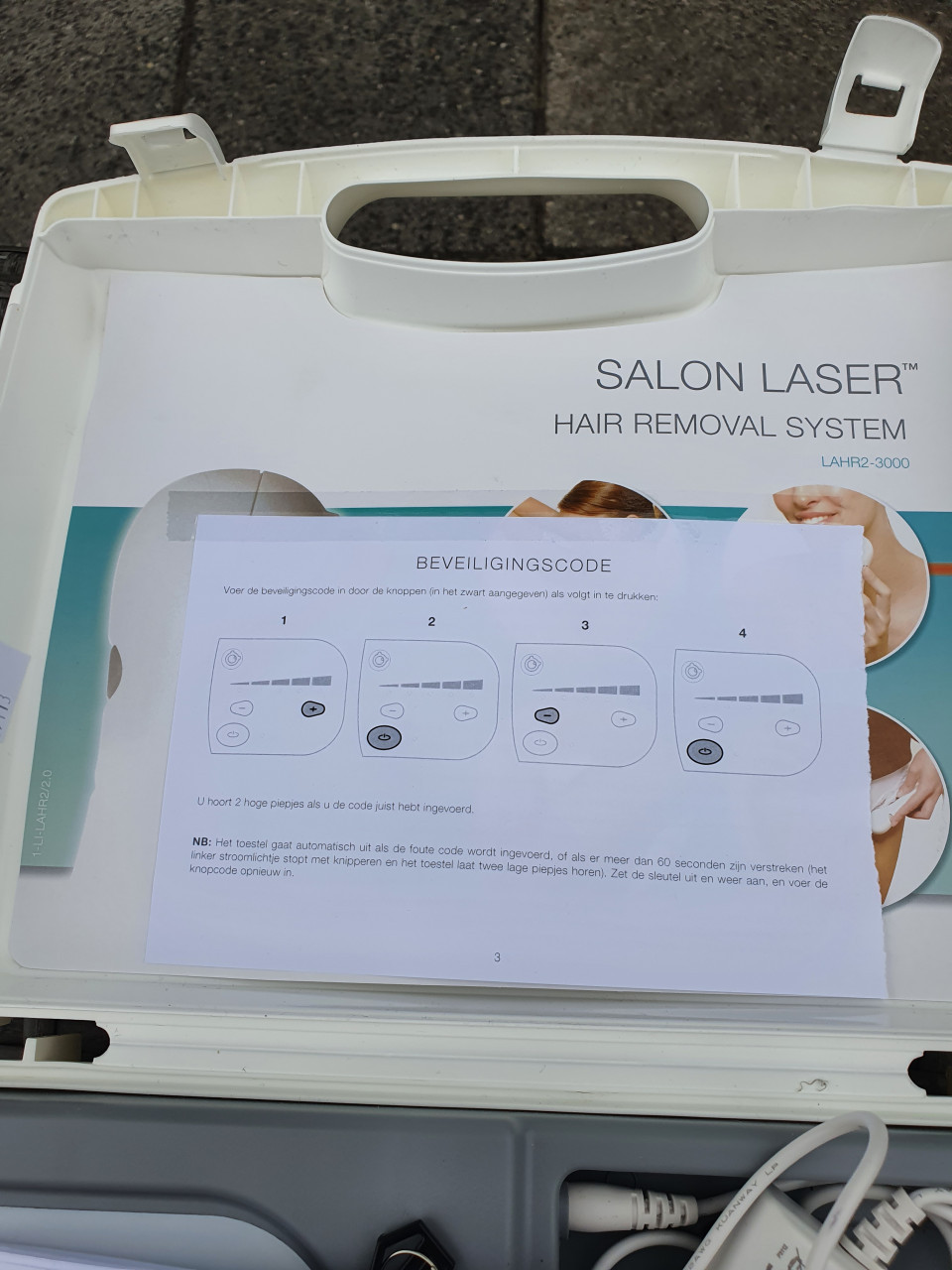 Zgan Rio Salon Laser ontharings-laserapparaat incl boekjes en koffer...