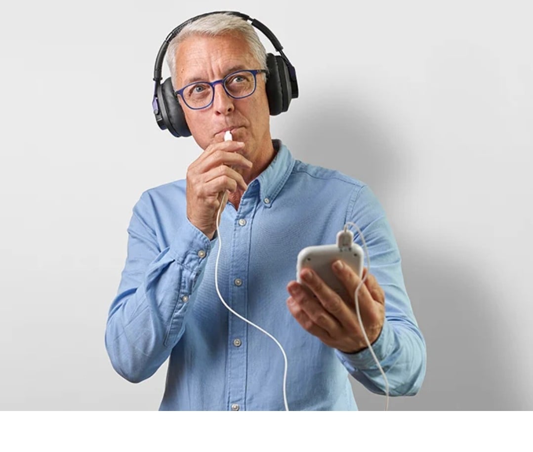 Tinnitus treatment device. Lenire.