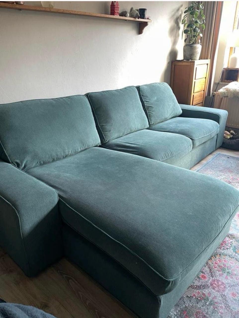 KIVIK bank met hocker