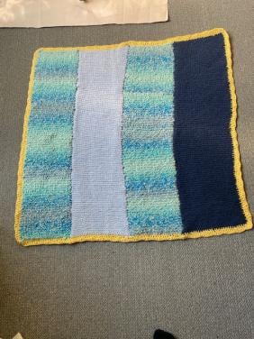 NIEUWE Vintage zachte, wat dikkere, gebreide deken