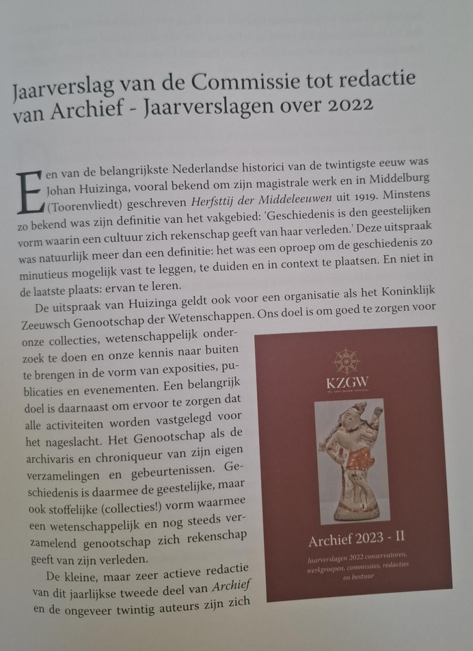 Archief 2024, door Henk Nellen. Kon. Zeeuwsch Genootsch. der Wetenschappen