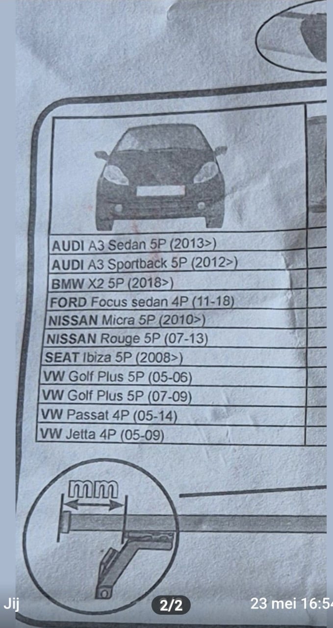 G3 dakdragers voor op de auto