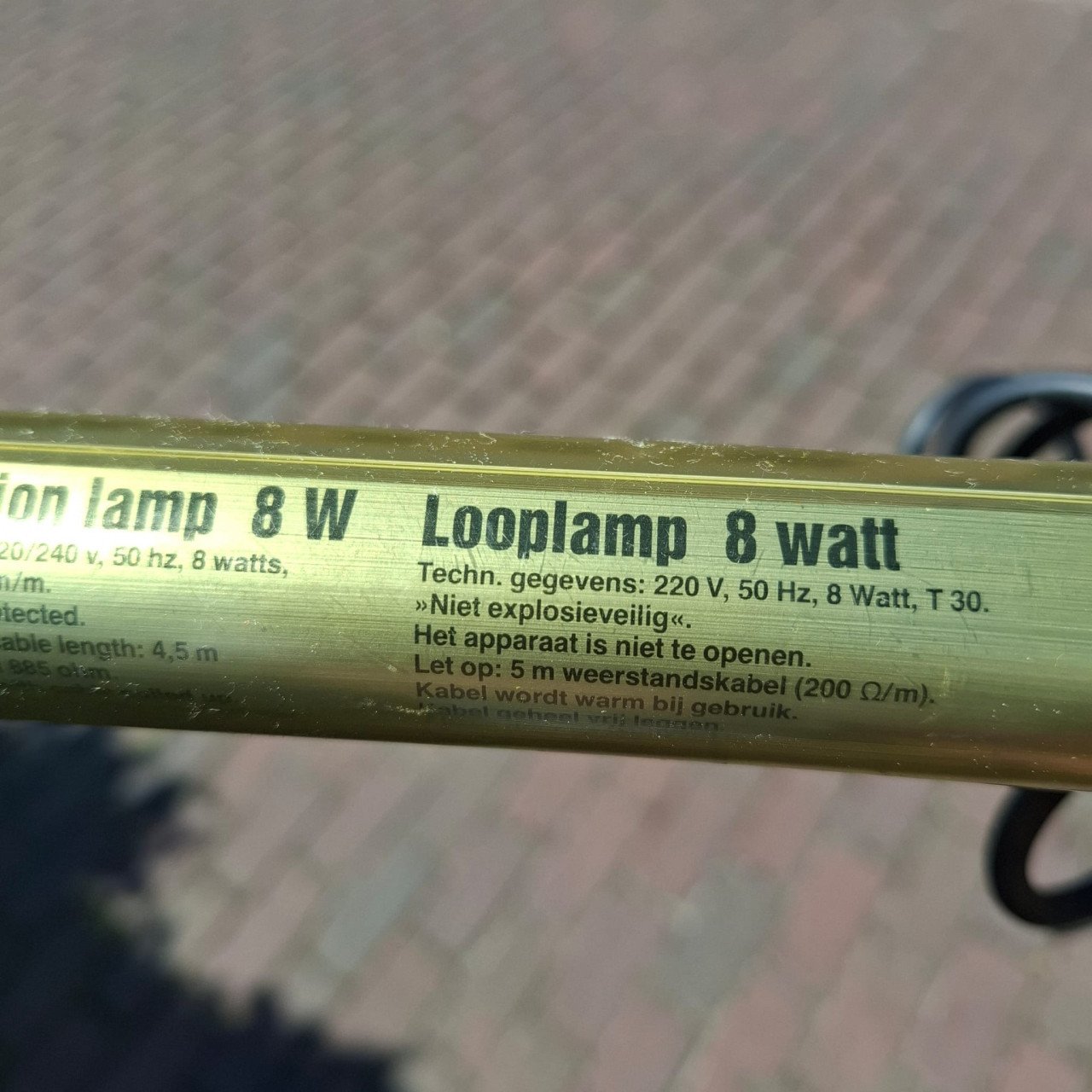 Looplamp met lang snoer