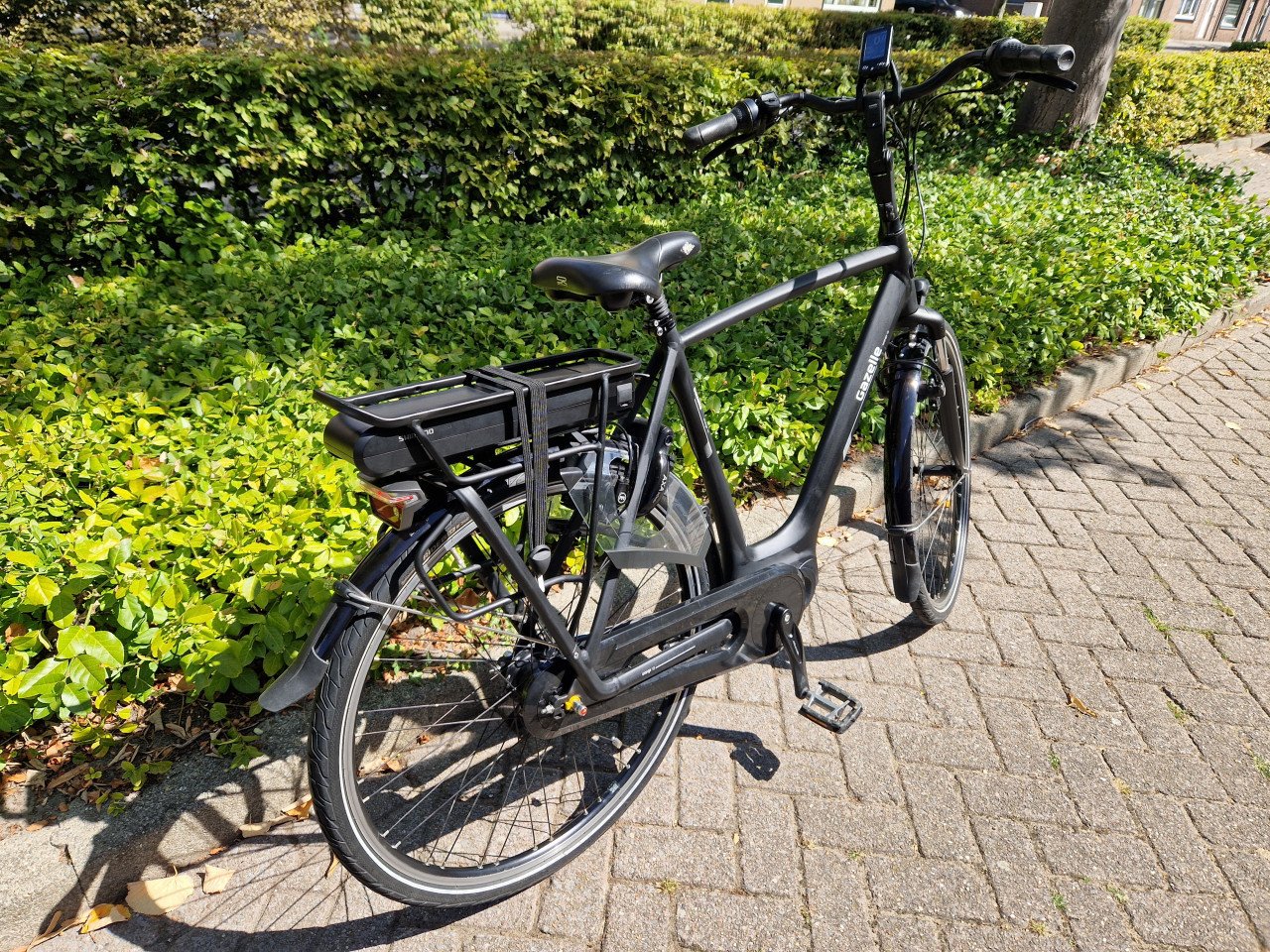 Schitterende Gazelle Orange elektrische heren fiets met Shimano middenmotor