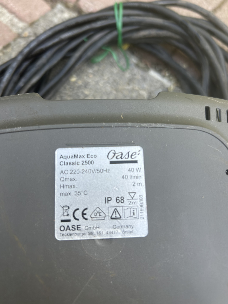 Te koop oase aquamax eco classic 2500 sterke en zuinige Vijverpomp en 2500