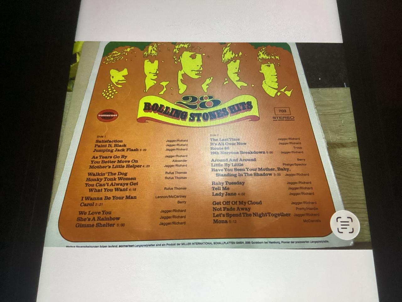 LP 28 Rolling Stones hits.