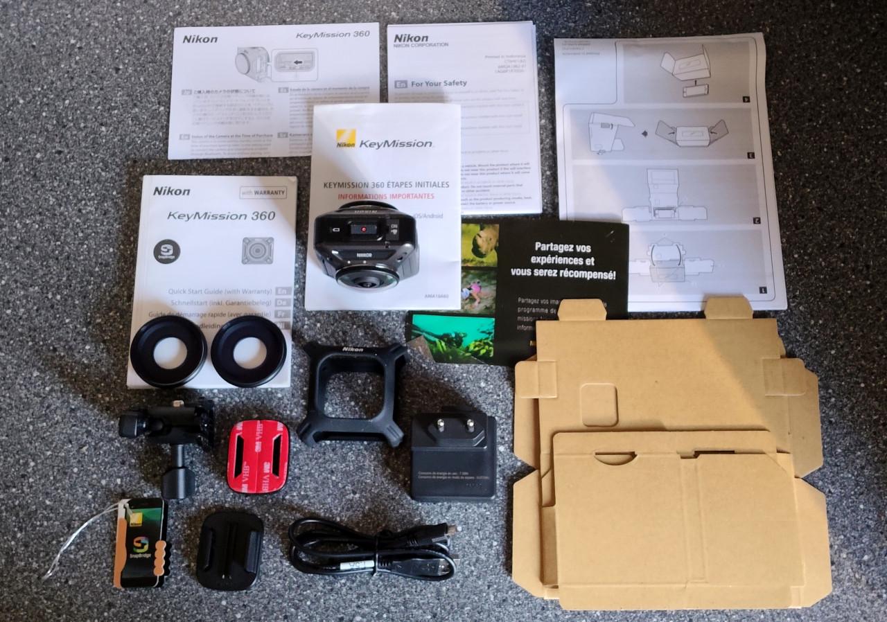 Nikon KeyMission 360 4K 360 graden camera.