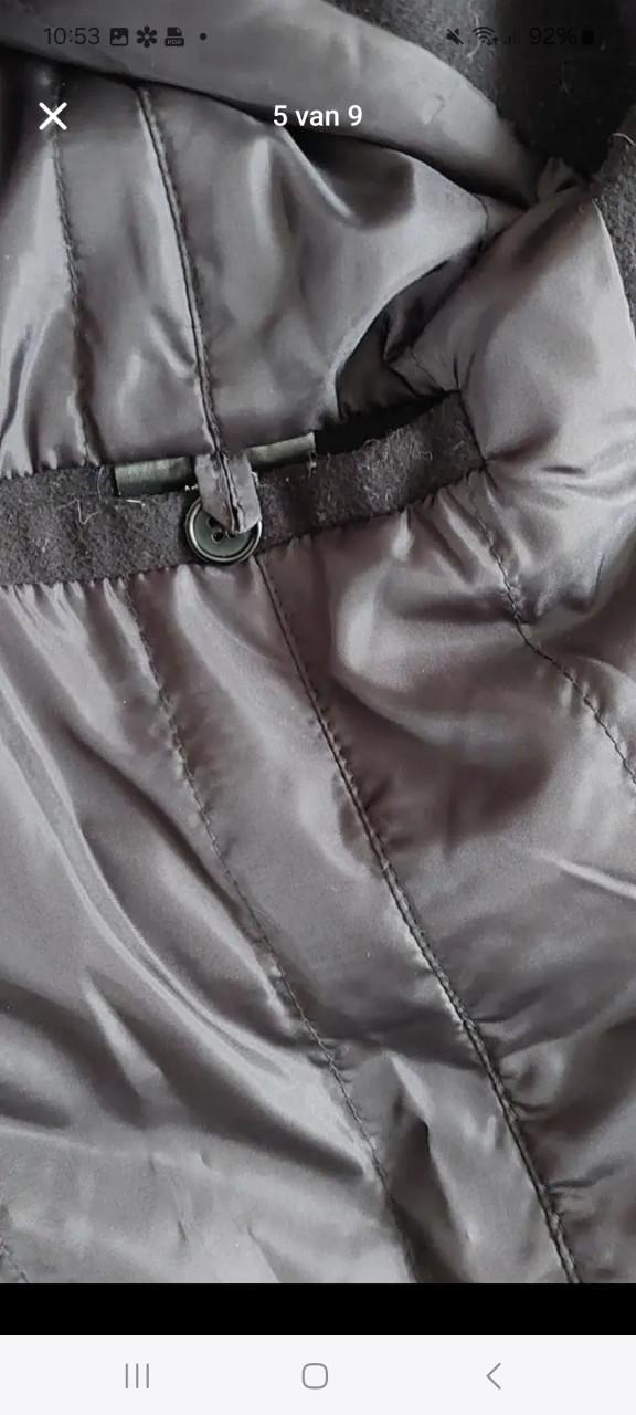 Nieuwe Zwarte dames duffelcoat mt xl JBL