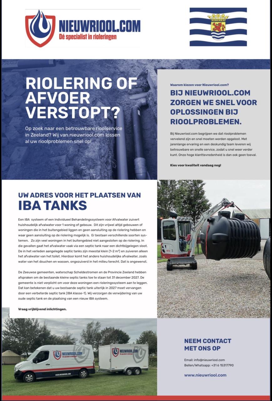 Septictank laten vervangen voor Iba klasse 1