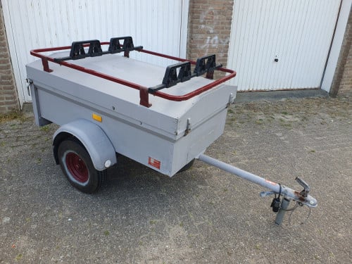 Bagagewagen aanhanger met deksel afsluitbaar