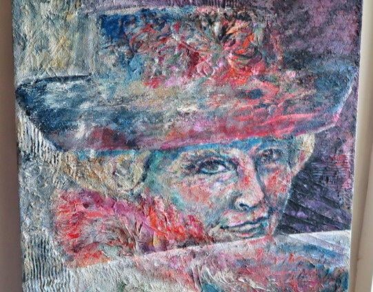 " Prinses Beatrix " Acryl op doek van Lizan van Dijk