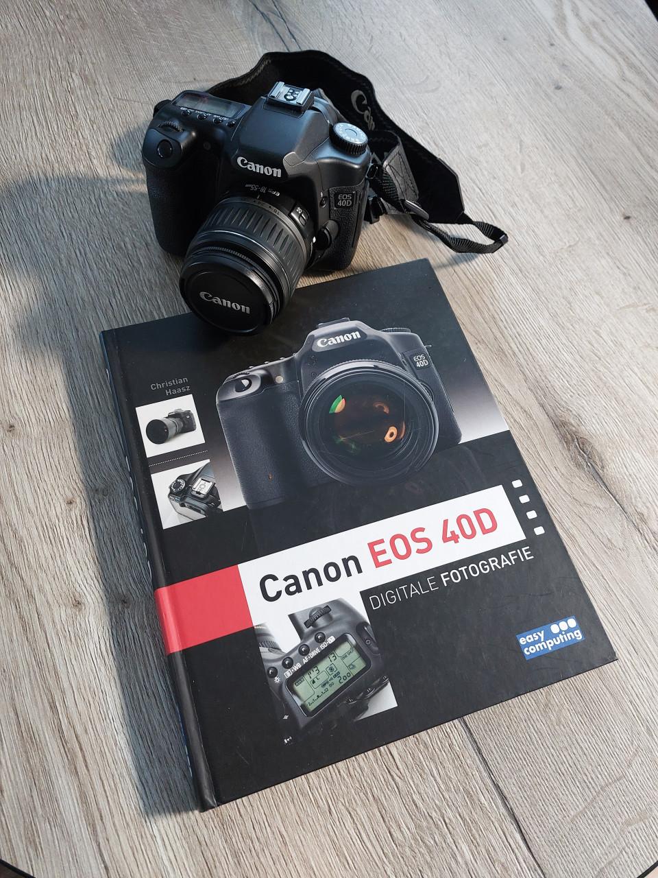 Canon EOS 40D digitale camera incl boek