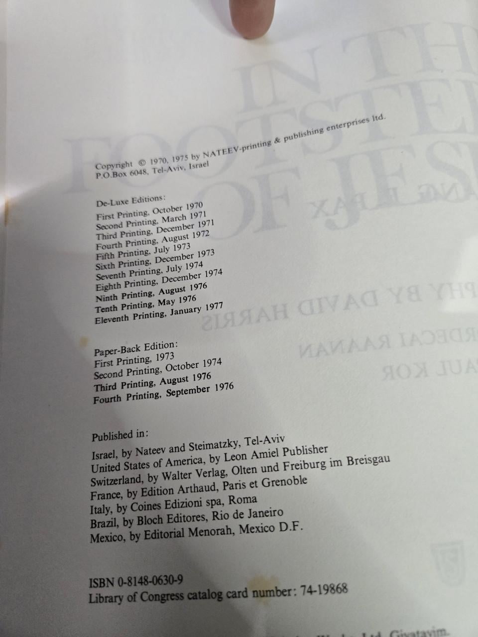 Boek ; In the Footsteps of Jesus: door Wolfgang E. Pax. 1976 4e druk