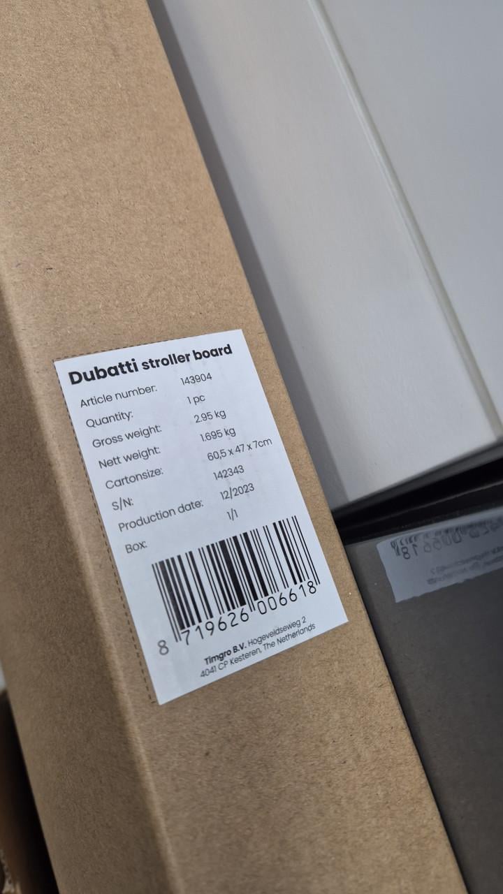 Dubatti meerijdplankje