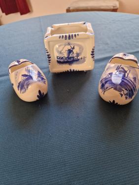 Delfts blauw klompjes en potjes Westkapelle