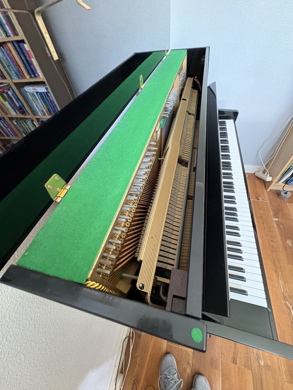 Zwarte hoogglans Scholze piano