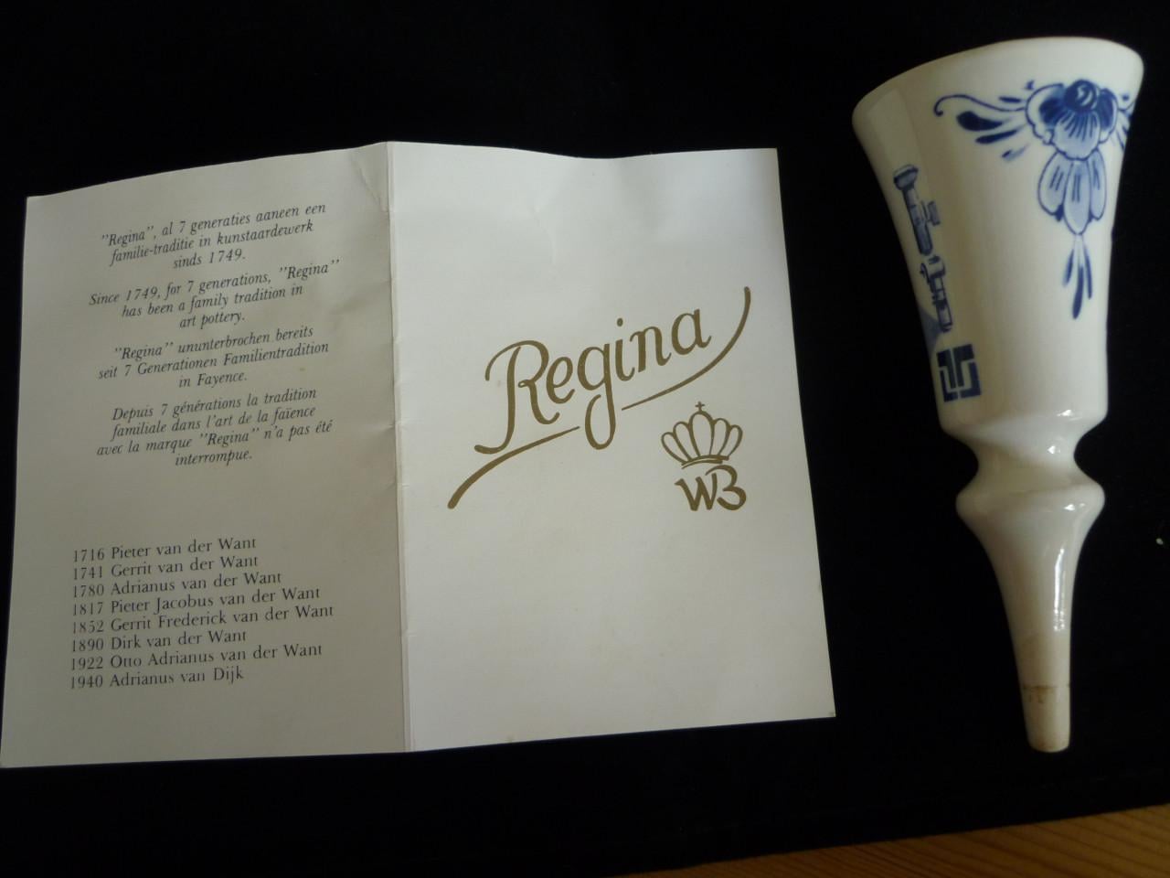 Vintage Regina Gouda Delfts blauwe likeurset + 5 schenktuit