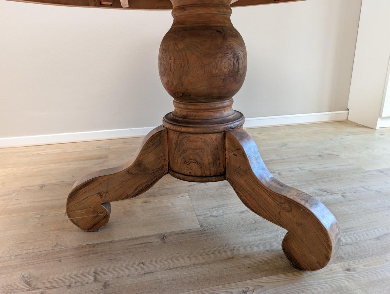 Ronde Teak eettafel 160cm