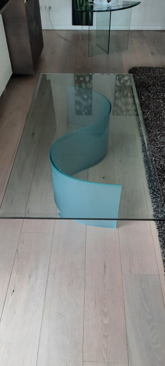 Glazen salontafel