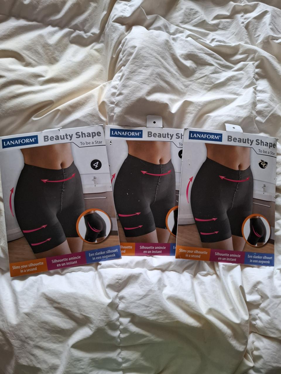 3X Lanaform beauty shape zwart maat T4 (46-48) Nieuw