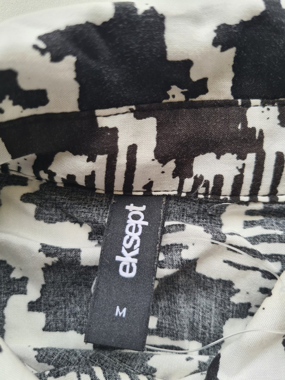 Zwart-wit door knoop Maxi jurk van Eksept van Shoeby  Maat M