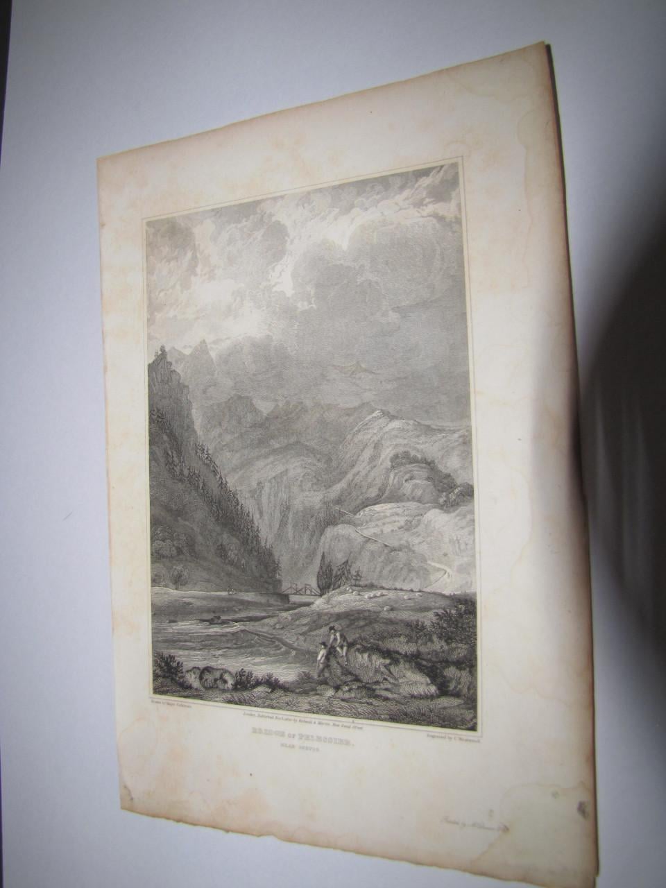 Diverse gravures door Wilam Beattie M.D. Jaartal 1835.