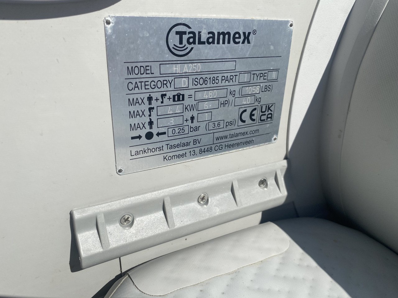 Talamex highline + Suzuki 5 pk 4 takt ( zo goed als nieuw )