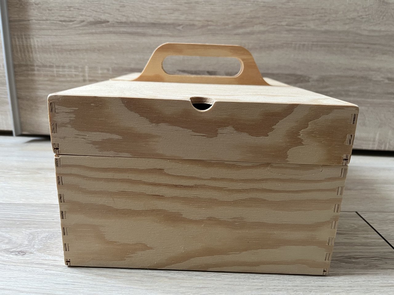 Houten opbergkist