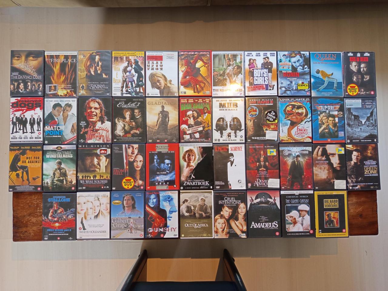 Grote verzameling topfilms op DVD – € 1,- per stuk!