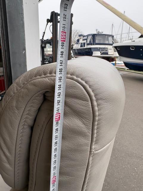 Prachtige nieuwe lederen elektrisch in hoogte verstelbare bootstoel 24 volt