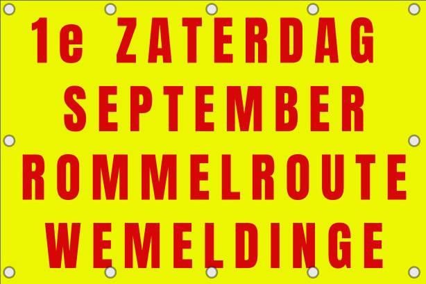 Zaterdag 5 september Mega Rommelroute Wemeldinge
